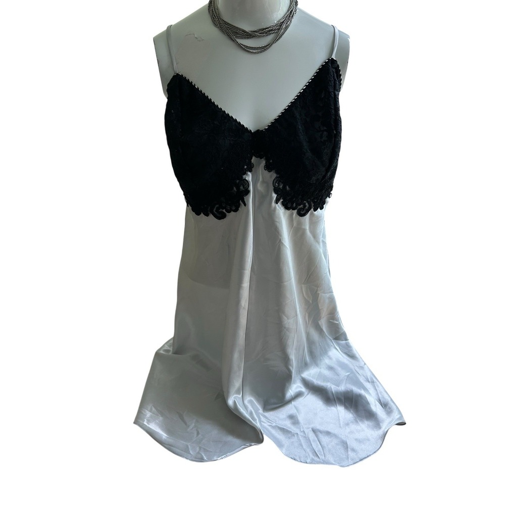 Vtg In Time‎ Of California Lace Slip Dress XL Sexy USA Feminine Romantic Vixen